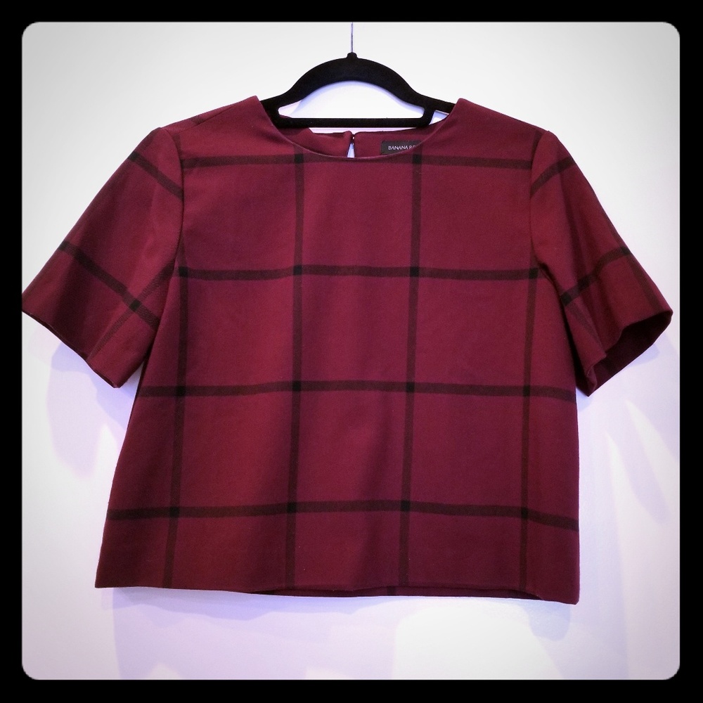 Banana Republic plaid top